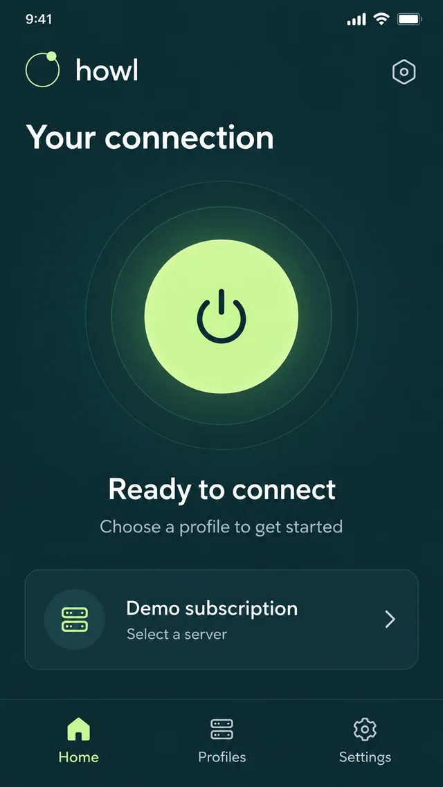 Home screen