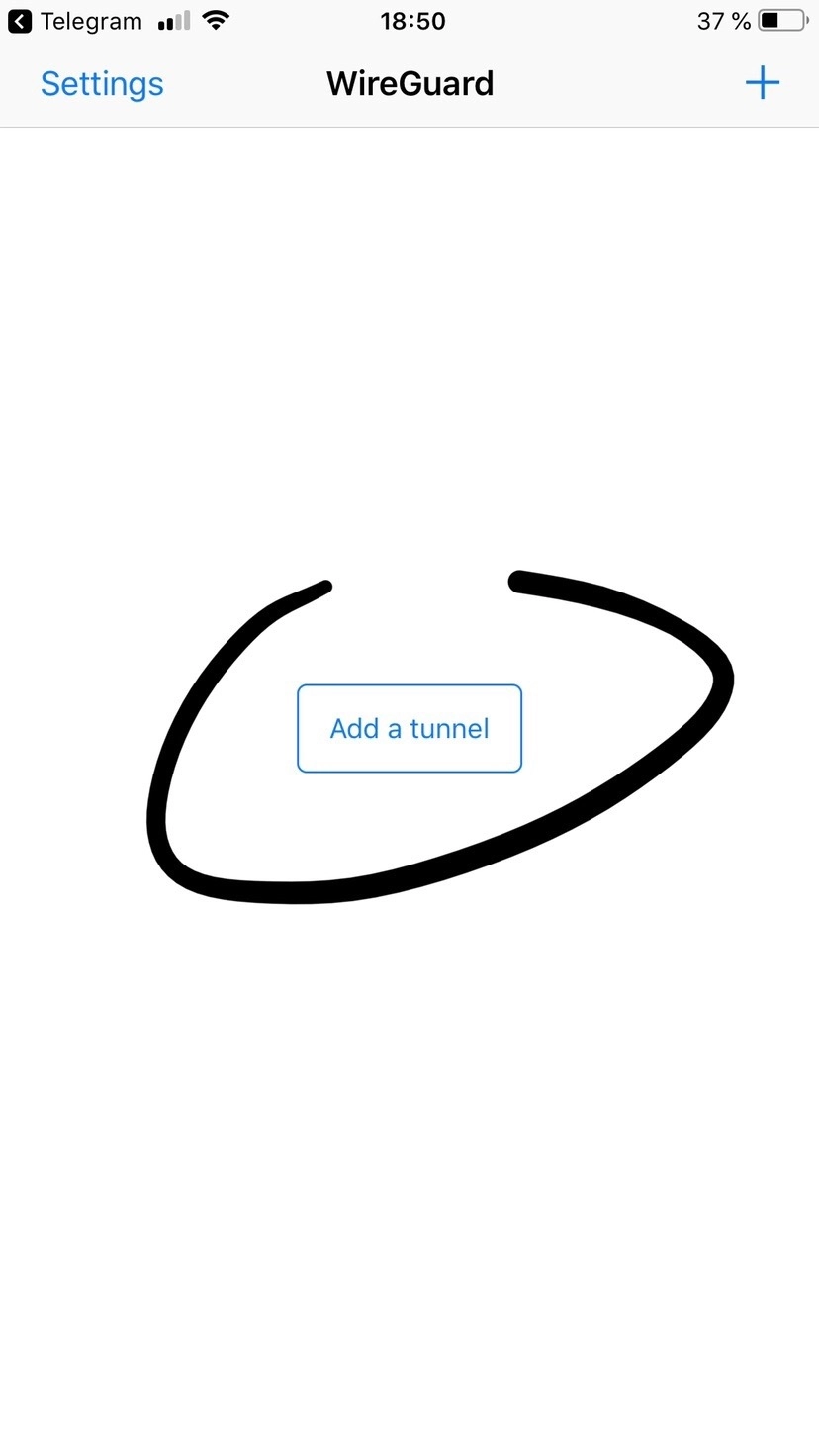WireGuard iOS client installation