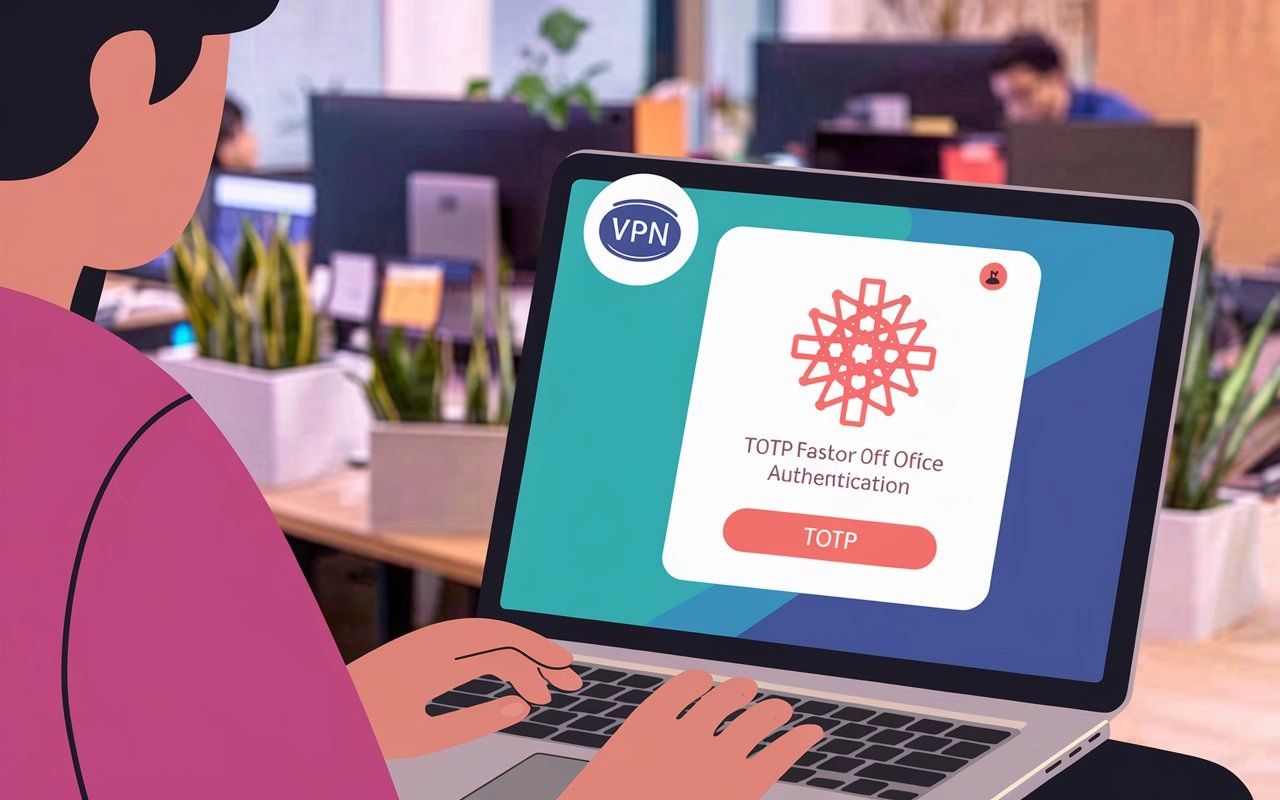 احمِ بياناتك باستخدام خادم VPN والمصادقة الثنائية TOTP