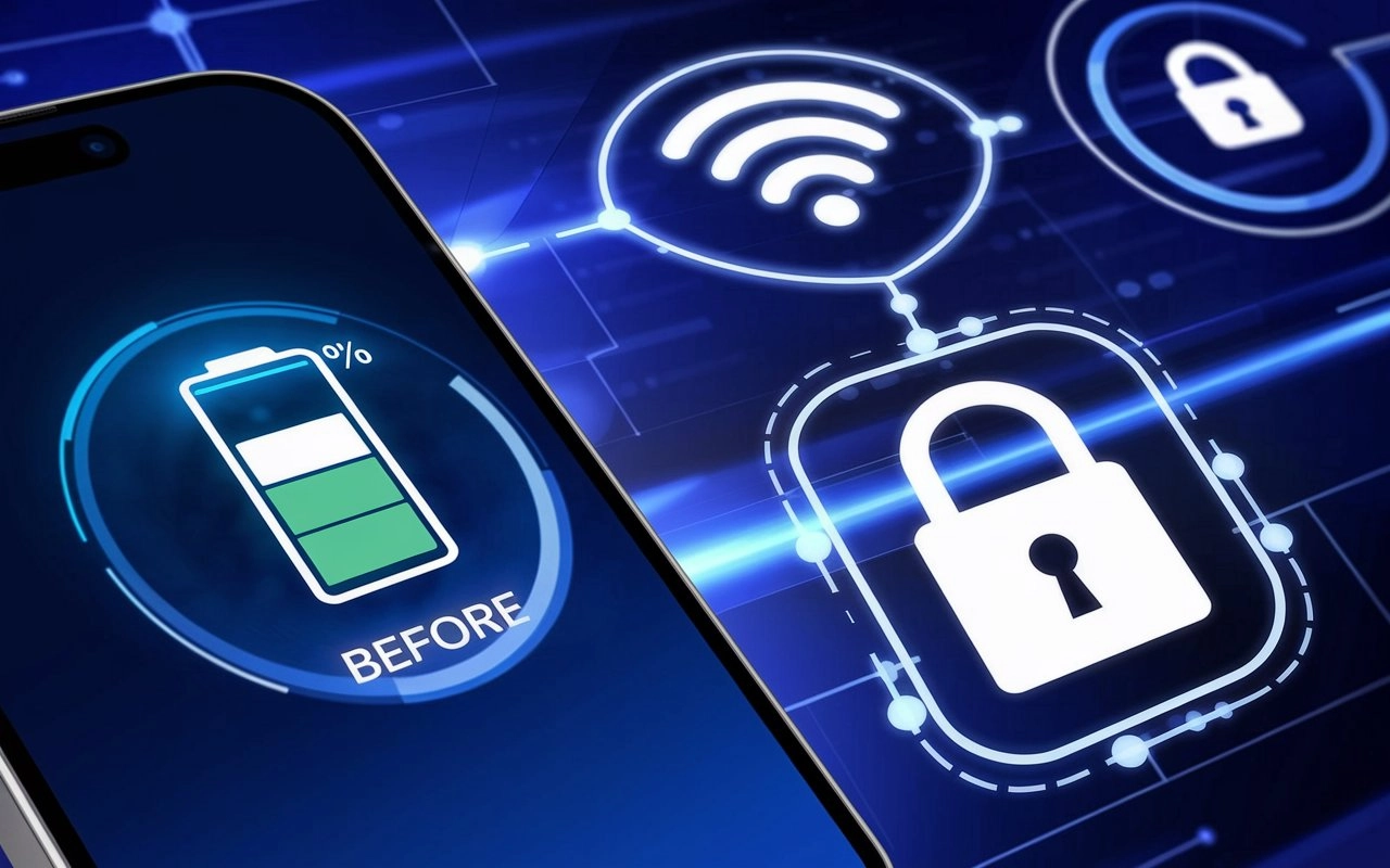 هل يؤثر استخدام الخادم VPN على عمر بطارية الهاتف؟
