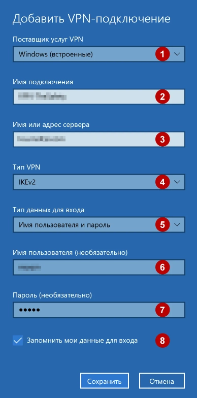 VPN details