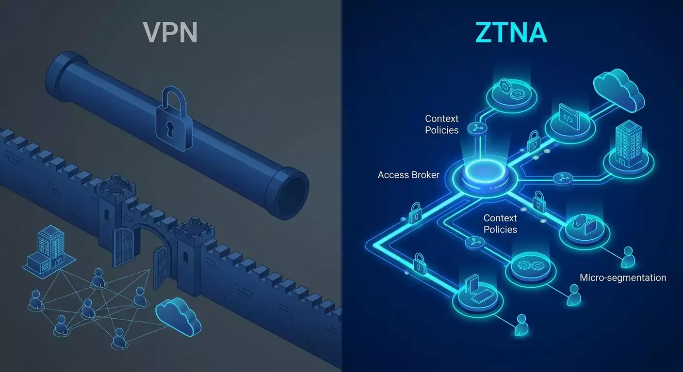 ZTNA vs VPN im Jahr 2026: Wenn klassische VPNs nicht mehr ausreichen und wie der Umstieg gelingt