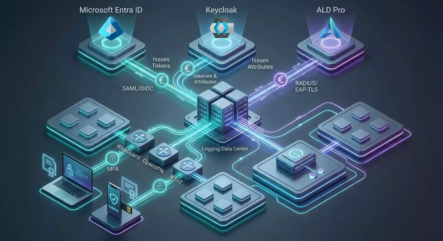 Корпоративный SSO и VPN: Entra ID, Keycloak, ALD Pro — полное руководство 2026