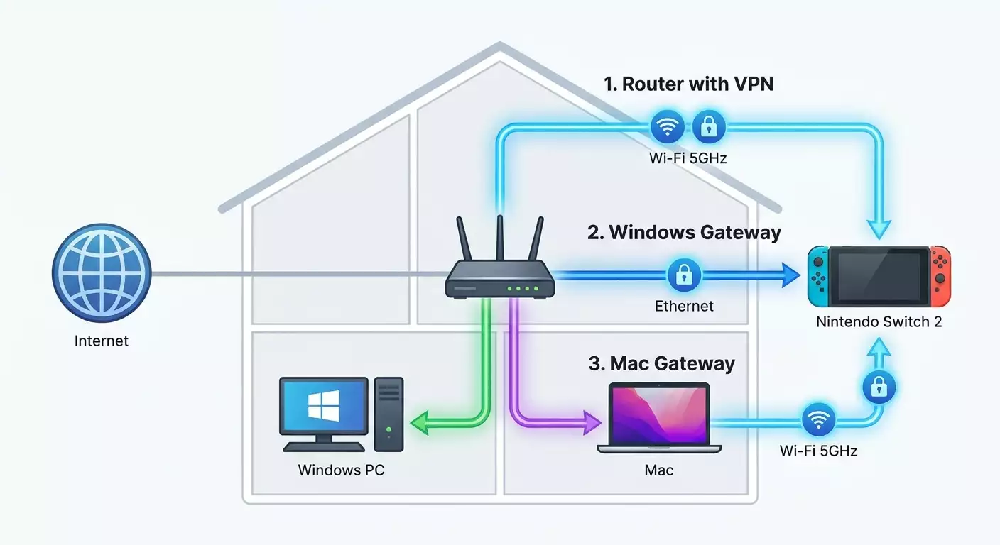Nintendo Switch 2 and VPN in 2026: How to Set Up Game and eShop Access — Step-by-Step Guide